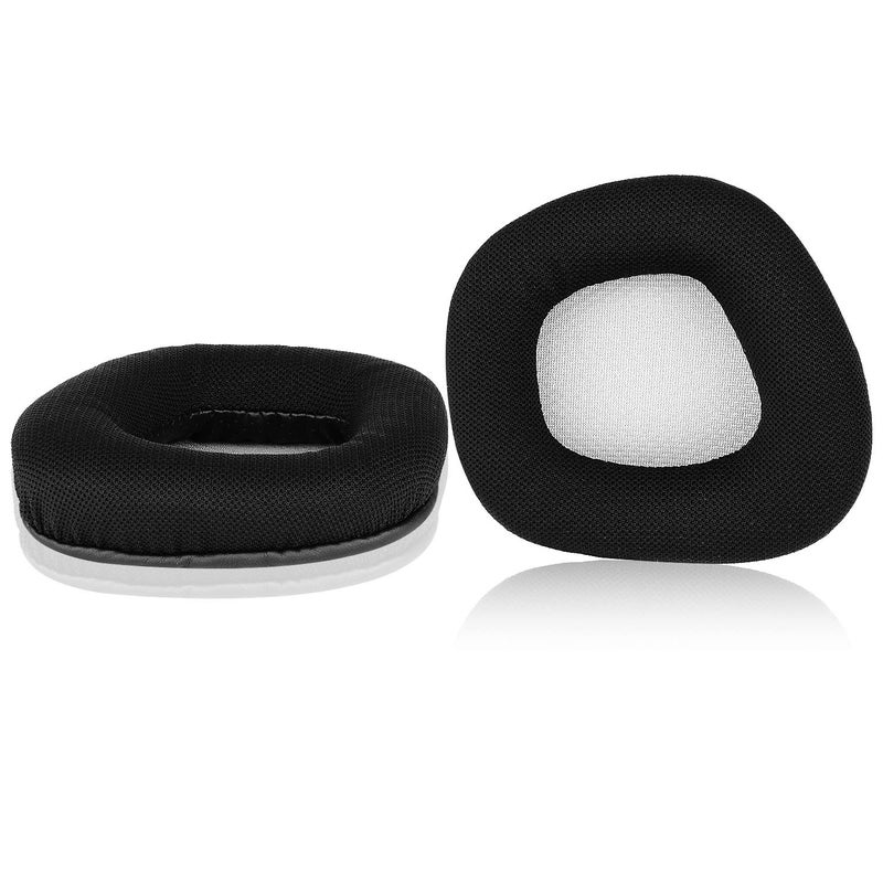 JARMOR Replacement Memory Foam & Mesh Fabric Ear Cushion Pads Cover for Corsair Void & Corsair Void PRO RGB Wired/Wireless Gaming Headset ONLY (Black/Grey) - Image 1